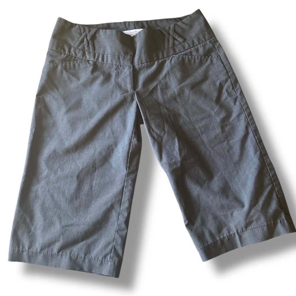 Charlotte Russe Gray Bermuda Shorts Relaxed Fit